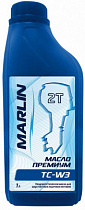 картинка Масло моторное полусинт. MARLIN Премиум 2Т TC-W3 (1л) от магазина
