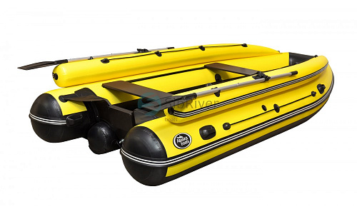 картинка Надувная лодка Allaska-390 Drive LUX (красно-чёрная) от магазина