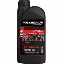 картинка Масло моторное синт. POLYMERIUM MOTOFAN 704 4T 10W40, 1л. от магазина