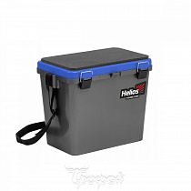 картинка Ящик Helios зимний FishBox односекционный (19л) серый-синий от магазина
