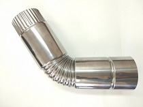картинка Сегмент трубы угол 45 d-80мм (нерж,) от магазина