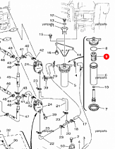 картинка Фильтр топливный (элемент) Yamaha 150 (61A-24563-02) от магазина