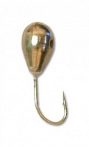 картинка Мормышка Grifon Капля отв 1225 Silver 2.5mm  от магазина